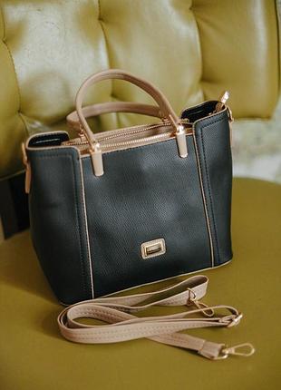 Сумка black/beige