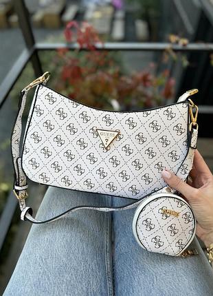 Сумка женская guess noelle 2в1 белый гесс