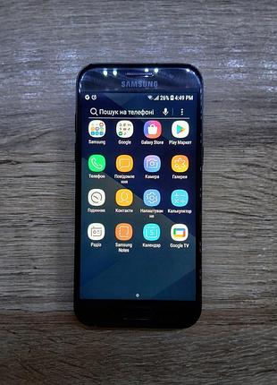 Б/у смартфон samsung galaxy a3 (2017) sm-a320fl black, 2/16gb, 4g lte, nfc