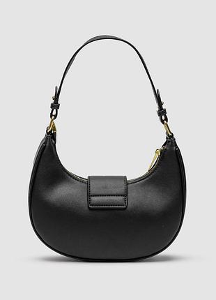 Leather hobo bag black 2