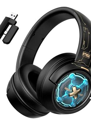Навушники onikuma gt802 чорні з під'єднанням 3.5 мм і usb для ігор і музики