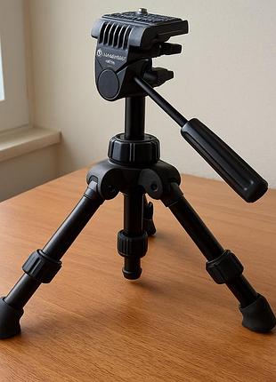 Штатив настільний трипод компактний мініштатив для фотоапарата камери підзорної труби алюмінієвий штатив із головкою настільний