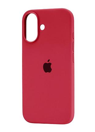 Чохол силіконовий full cover для iphone 16 червоний із захистом камери та посиленими кутами red