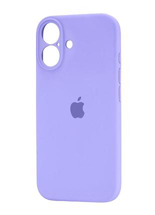 Чехол силиконовый silicone case square для iphone 16 защита камеры лавандовый