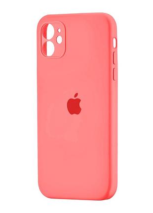 Чехол силиконовый square protected для iphone 11 с защитой камеры персиковый