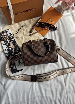 Louis vuitton speedy nano 20 brown/chess