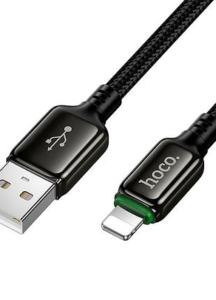 Кабель hoco exceed lightning type-c 2.4a 1м черный для зарядки и передачи данных
