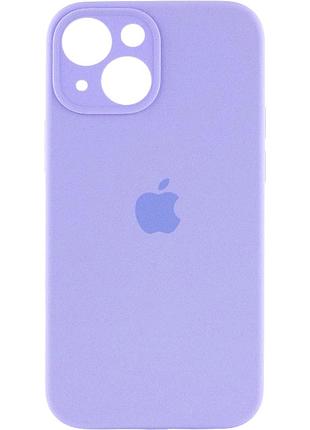 Чохол силіконовий silicone case square для iphone 13 захист камери фіолетовий