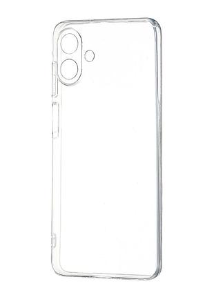 Чехол силиконовый silicone case ws для samsung galaxy a07 прозрачный с защитой камеры