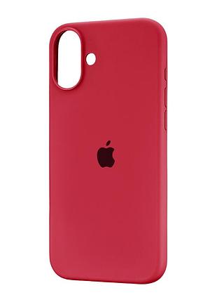 Чохол силіконовий full cover для iphone 16 plus червоний із захистом камери та посиленими кутами red