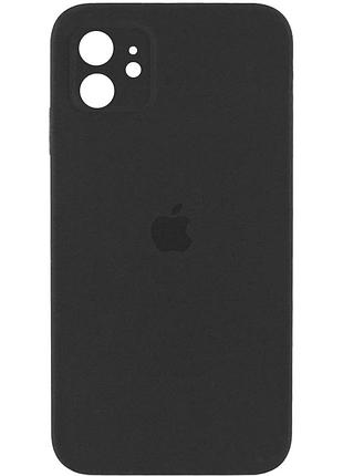 Чохол силіконовий square protected camera для iphone 11 темно-сірий із захистом камери