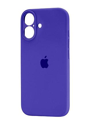 Чехол силиконовый silicone case square для iphone 16 защита камеры фиолетовый