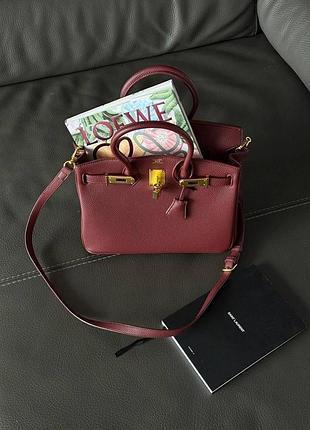 Hermès birkin 30 red/gold (магнитная коробка)