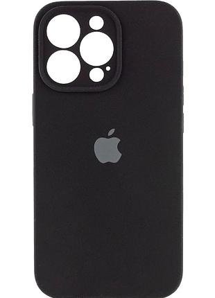 Чохол силіконовий silicone case square для iphone 14 pro max захист камери чорний