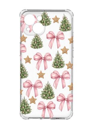 Чохол із потовщеними кутами на iphone 15 plus різдвяний фон (принт 427)