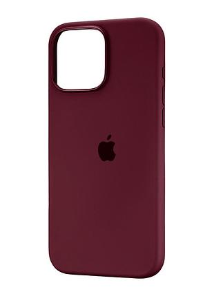 Чохол силіконовий full cover для iphone 16 pro max сливовий із захистом камери та посиленими кутами