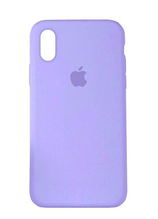 Чохол силіконовий full cover для iphone xr захист камери лавандовий