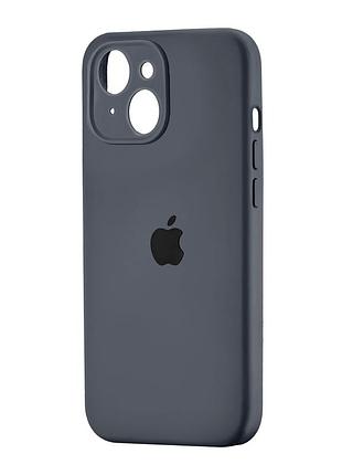 Чохол силіконовий square protected camera для iphone 15 темно-сірий із захистом камери