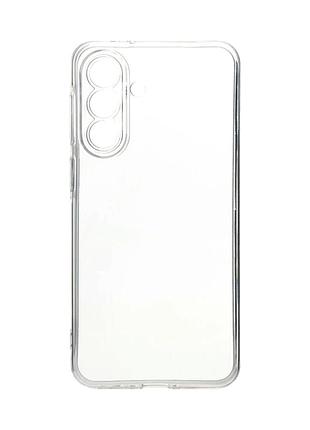 Чехол силиконовый silicone case ws для samsung galaxy a37 прозрачный с защитой камеры