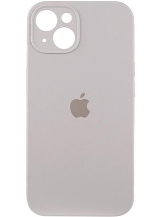 Чохол силіконовий square protected для iphone 14 захист камери лавандовий