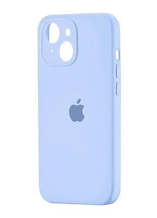 Чехол силиконовый square protected camera для iphone 15 лавандовый с защитой камеры