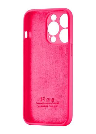 Чехол силиконовый square protected camera для iphone 15 pro розовый с защитой камеры 3