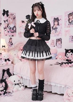 Міні-спідниця "music melody"  jirai kei / harajuku