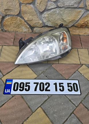 Фара передняя левая с собрания opel combo c, corsa c, опель комбо ц, корса ц 13115004
