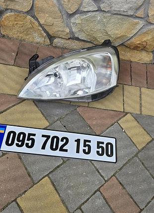 Фара передняя левая с собрания opel combo c, corsa c, опель комбо ц, корса ц89302119 valeo