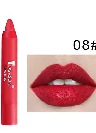 Оксамитова матова помада для губ олівець teayason lipstick водостійка довготривала №8