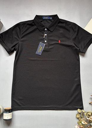 Футболка polo ralph lauren мужская черная футболка поло с красным логотипом мужская летняя повседневная l m