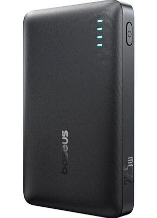 Power bank 10000mah 22.5w 3 порта черный baseus enerfill