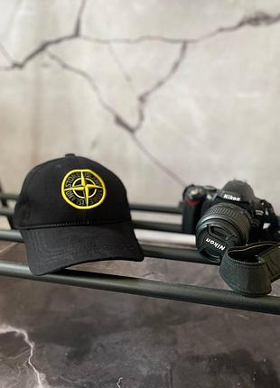 Кепка stone island, чорна