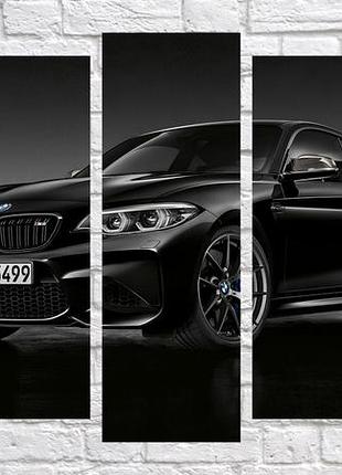Модульная картина на холсте из 5-ти частей "bmw"