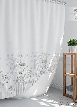 Узкая штора для ванной daisy tropik турция 120*200 см