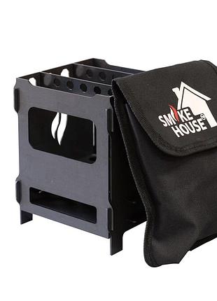 Походная печь щепочница в чехле smoke house