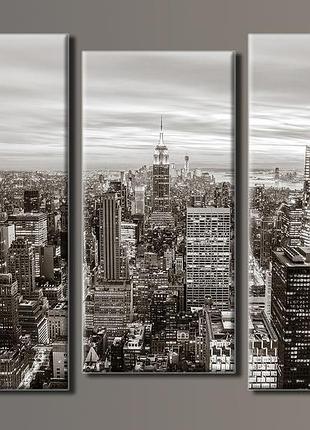 Модульная картина на холсте из 3-х частей "newyorkcity"