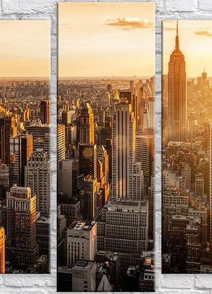 Модульная картина на холсте из 5-ти частей "nyc 15"