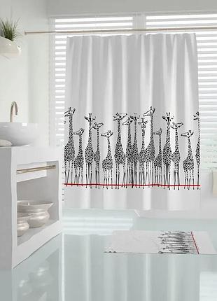 Штора для ванной giraffe tropichome 180x200 cм