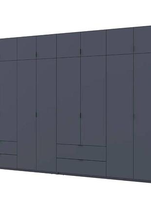 Шкаф для одежды doros лукас графит 4+4 дсп 340х50х240 drs-011701 (42005141)