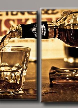 Модульна картина на полотні з 4-х частин "jack daniel's"