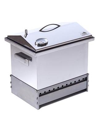 Коптильня smokehouse m deluxe с термометром и подставкой