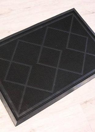 Коврик придверный резиновый ромб 50x75 см