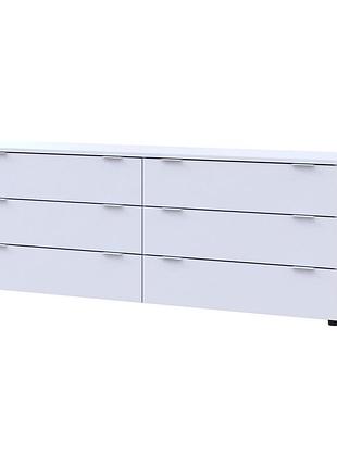 Комод doros рон 9 белый 6 ящиков 160х38х62 drs-011777 (41516175)