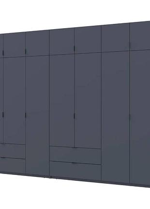 Шкаф для одежды doros лукас графит 3+4 дсп 280х50х240 drs-011696 (42005121)