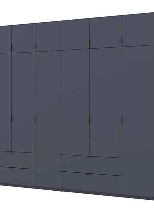 Шкаф для одежды doros лукас графит 3+3 дсп 255х50х240 drs-011694 (42005113)