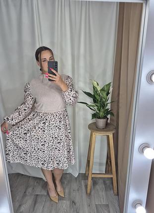Платье цветочное