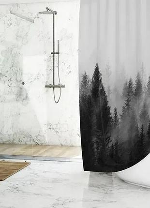 Штора для ванной forest view tropichome 180x200 cм
