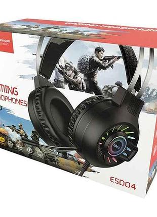 Наушники игровые компьютерные hoco esd04 черные тм hoco