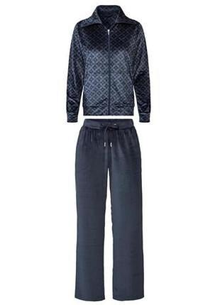 Спортивный костюм (толстовка и штаны) для женщины esmara lycra® 435817 xl темно-синий